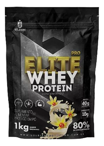 Whey Protein Elite Pro 80% 1kg - Soldiers Nutrition